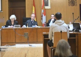 El acusado Rubén Sacristán, durante el juicio celebrado en la Audiencia en junio de 2023.