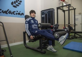 Álex Maroto, en el gimnasio donde ha completado buena parte de su recuperación.