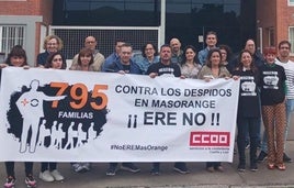 Trabajadores de Masorange en Valladolid durante una concentración de protesta el pasado 15 de octubre.