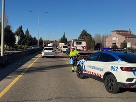 La Policía Municipal, en el lugar de uno de los siniestros.