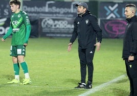 Ramsés Gil, durante el partido ante el Arenteiro.