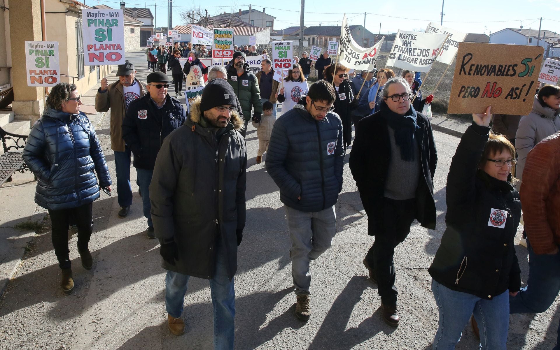 La manifestación de Pinarejos, en imágenes