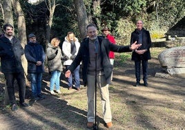 Leopoldo Yoldi se dirige a los presentes durante el homenaje que recibió el pasado martes.