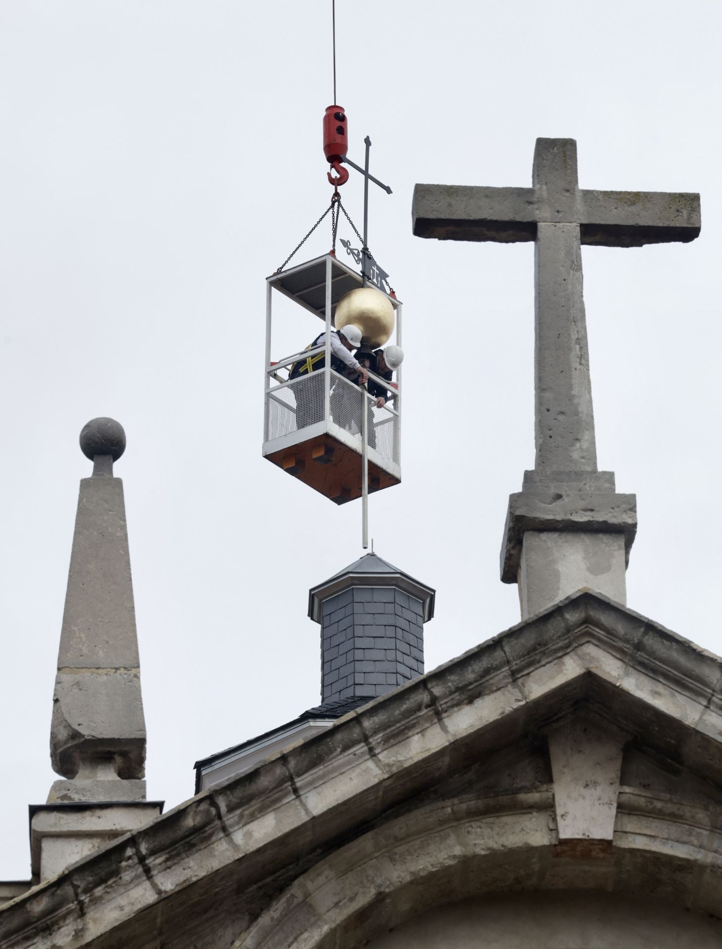 La restauración de la cúpula de la iglesia de la Vera Cruz en imágenes