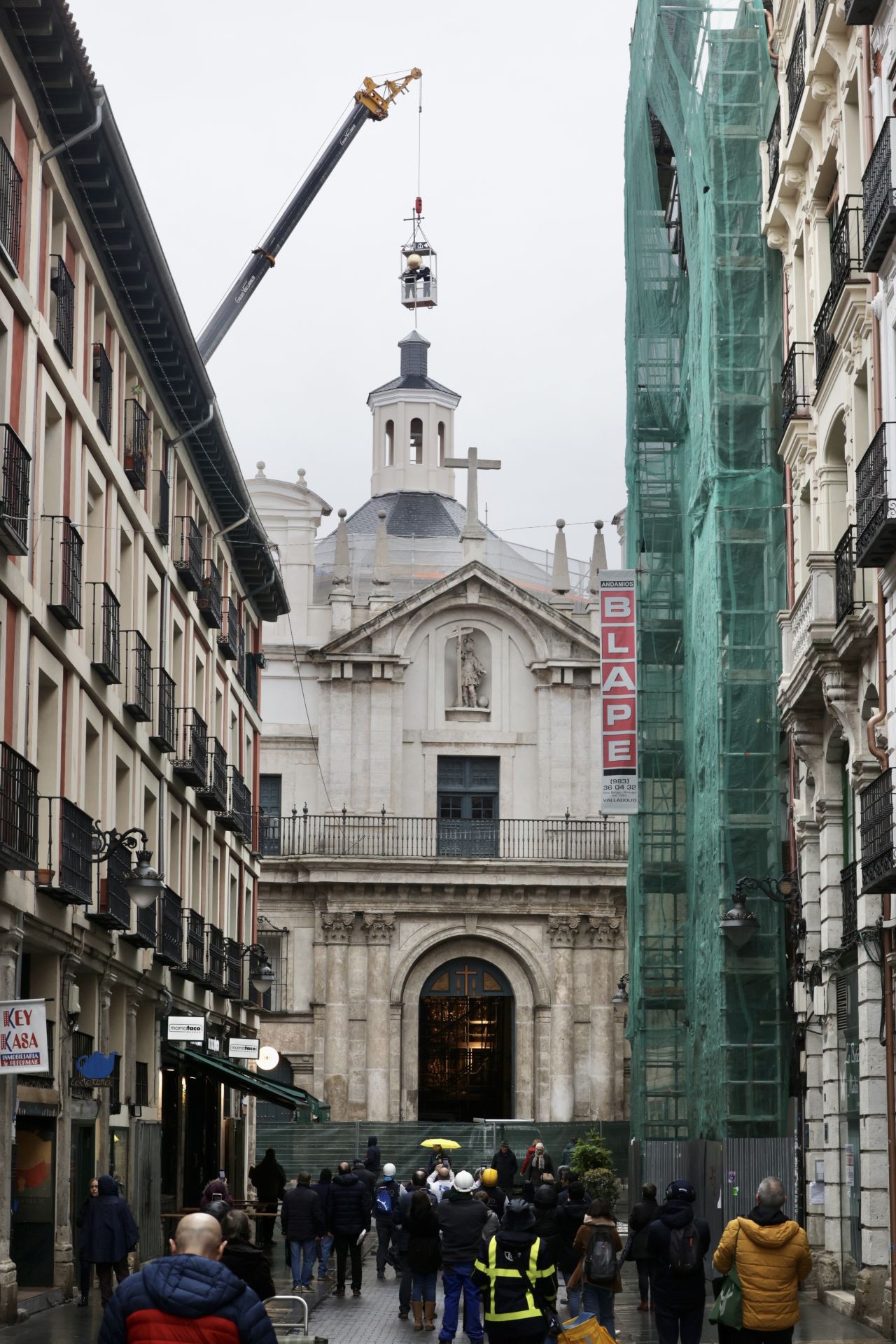 La restauración de la cúpula de la iglesia de la Vera Cruz en imágenes