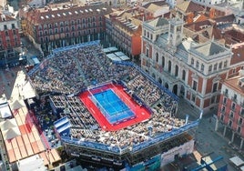 Pista de pádel del World Padel Tour en junio de 2023.