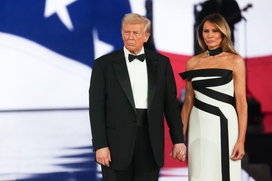 Donald Trump y su esposa, Melania, el día de su toma de posesión como presidente de Estados Unidos.