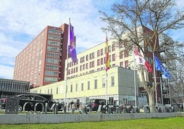 Hospital Río Carrión, destino de los autobuses que se habilitarán en el norte de Palencia.