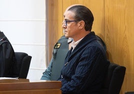 El condenado David Maroto, durante la primera sesión del juicio en la Audiencia de Valladolid.