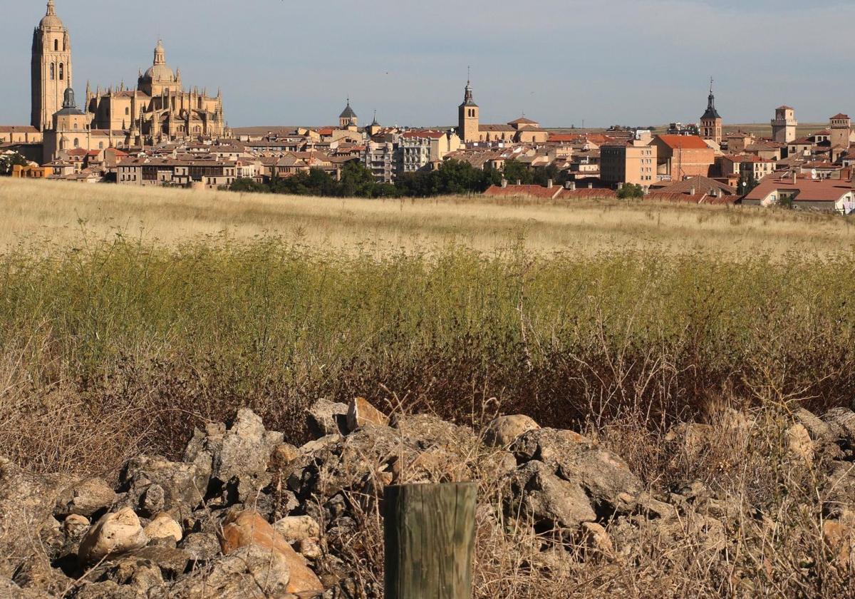 Terrenos de Las Lastras donde se construirán 200 viviendas públicas.