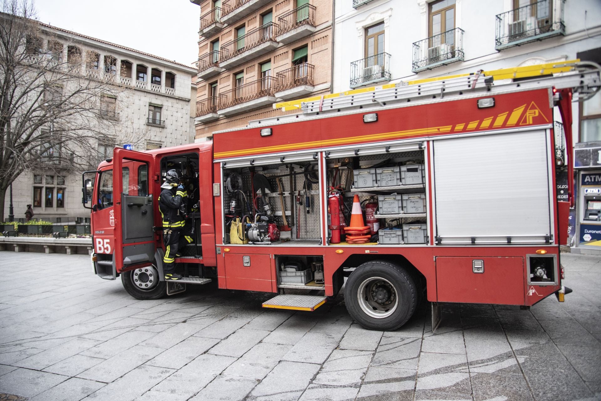 Fotos del incendio en un restaurante del centro de Segovia