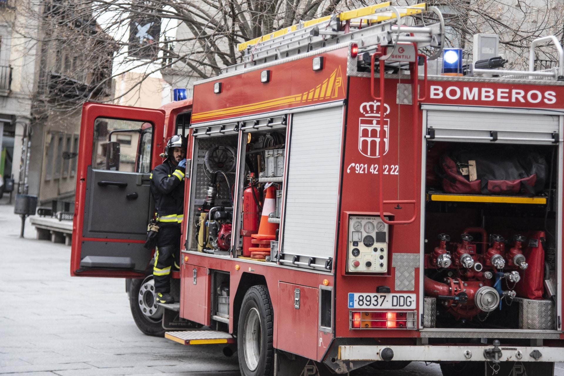 Fotos del incendio en un restaurante del centro de Segovia