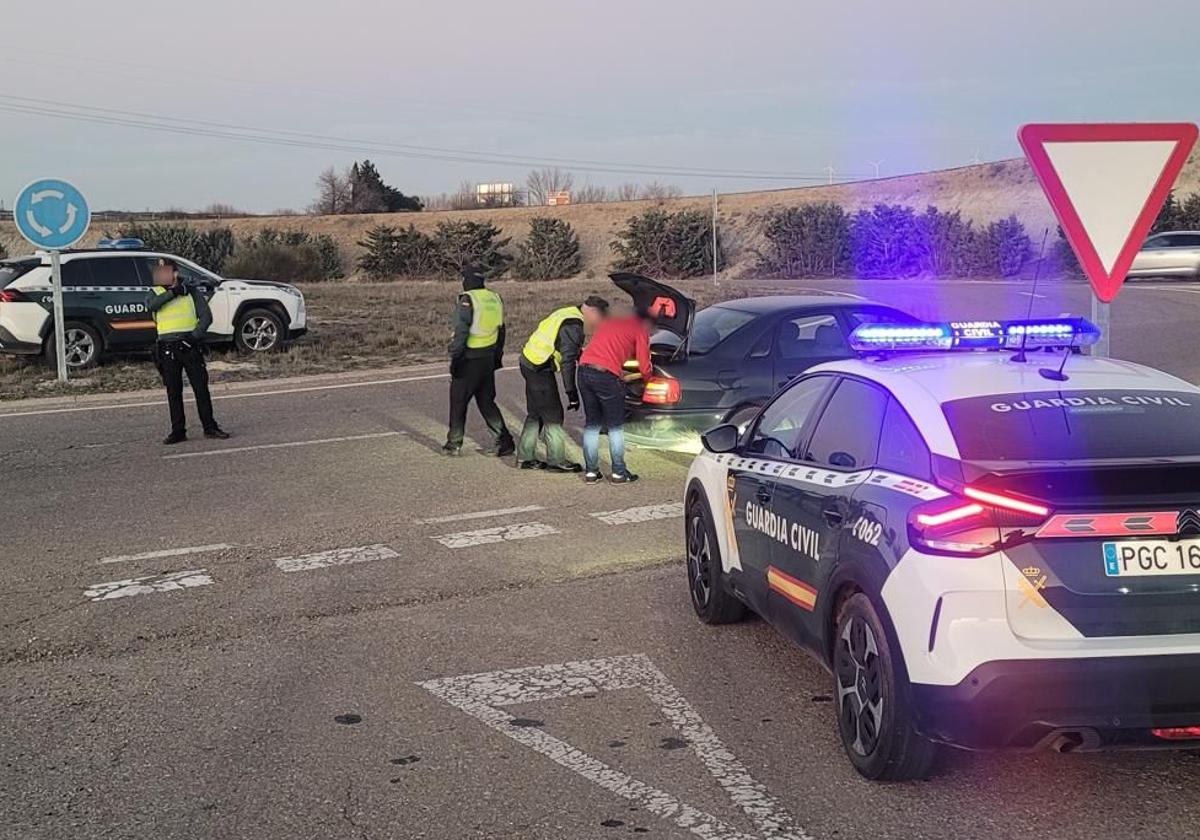 Control efectuado por la Guardia Civil.