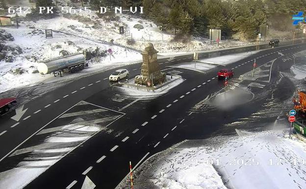 Cámara de la DGT en el Alto del León.