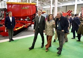 La consejera de Agricultura, María González Corral, el martes durante la inauguración de la feria Agraria.