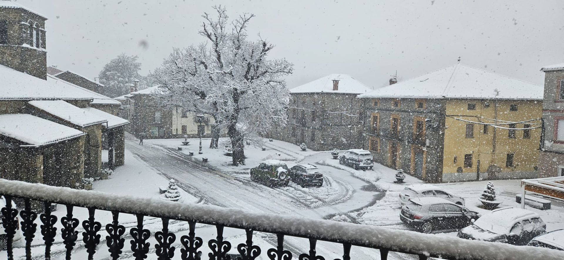 Llega el frente frío con nieve al norte de Palencia