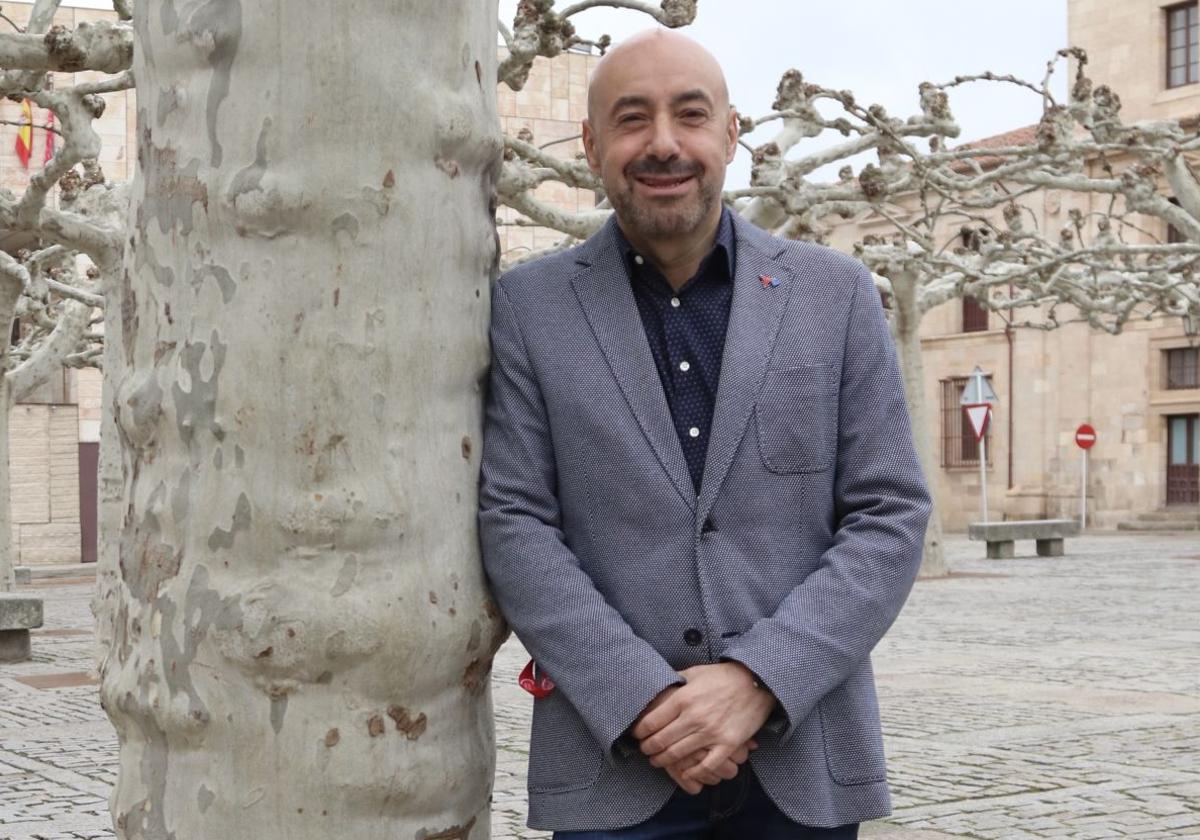 El nuevo líder de UGT, Óscar Lobo, tras su elección en el IX Congreso en Zamora.