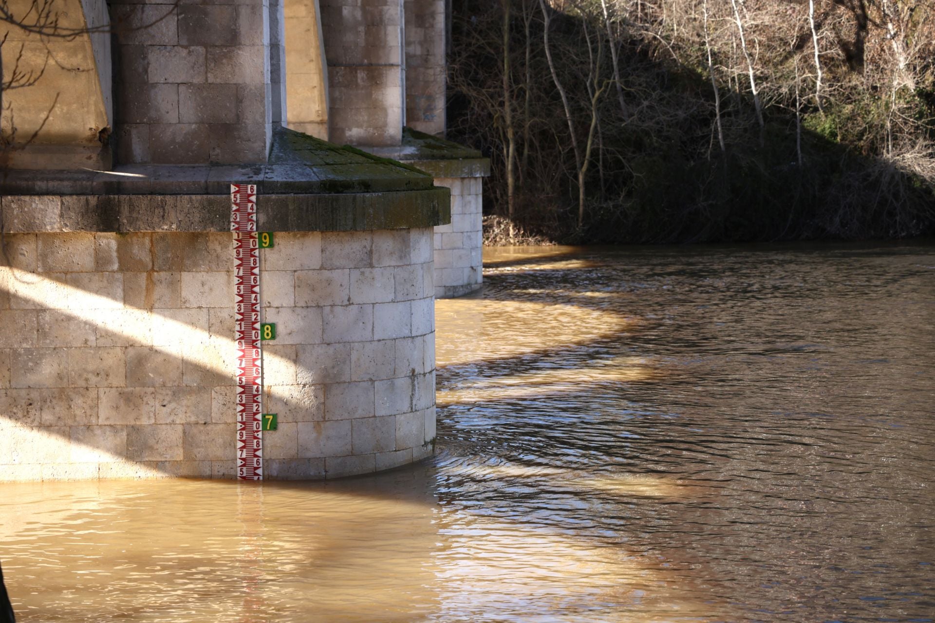 El estado del río Pisuerga, en imágenes