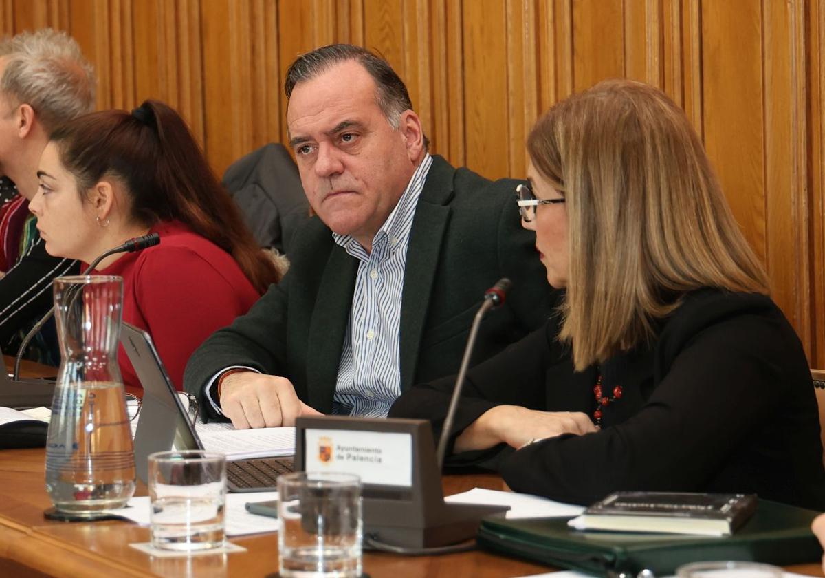 Domiciano Curiel, en el Pleno del Ayuntamiento de Palencia del 19 de diciembre de 2024.