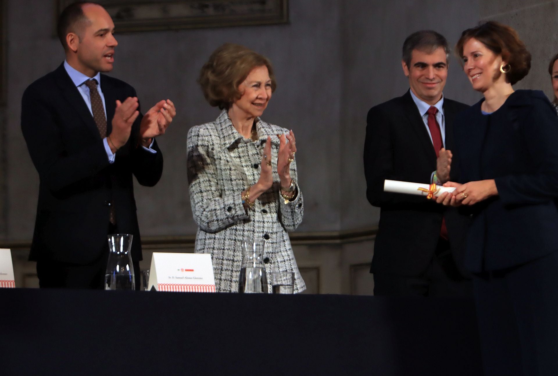 Fotos de la visita de la reina Sofía a La Granja de San Ildefonso