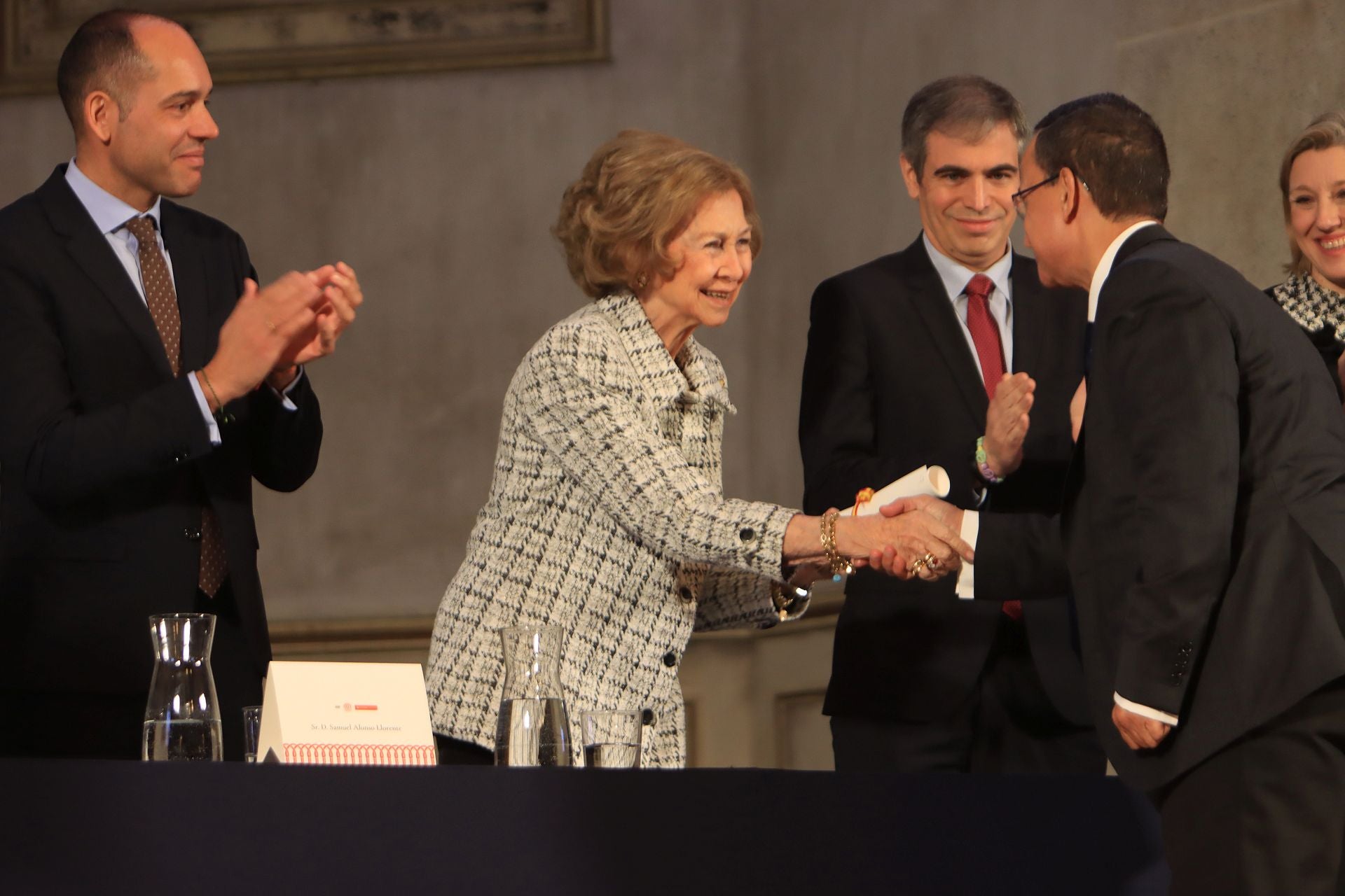 Fotos de la visita de la reina Sofía a La Granja de San Ildefonso