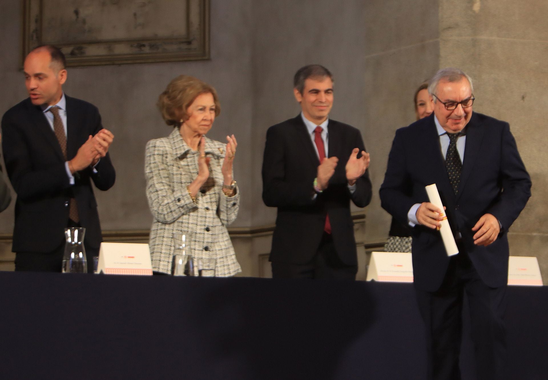 Fotos de la visita de la reina Sofía a La Granja de San Ildefonso