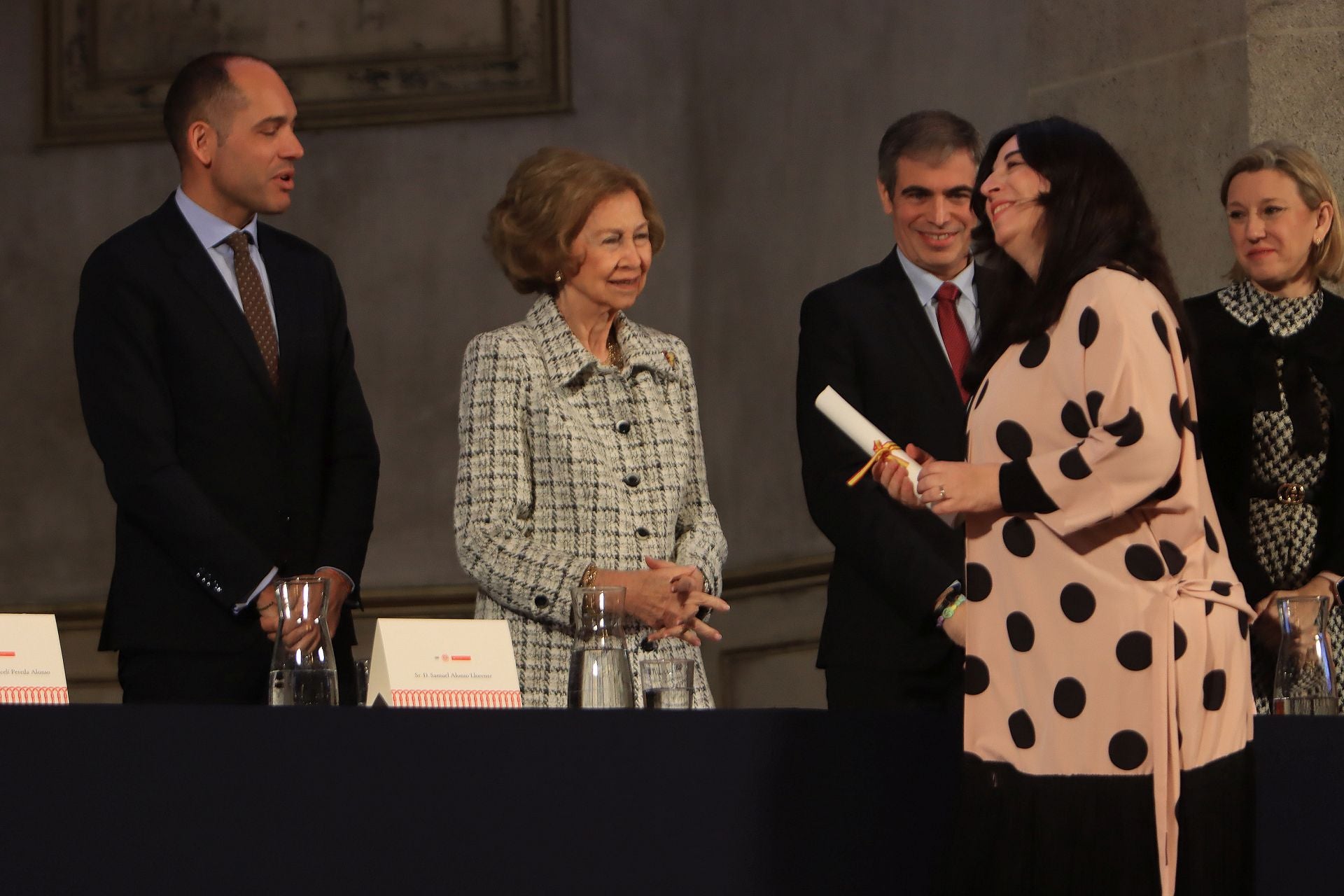 Fotos de la visita de la reina Sofía a La Granja de San Ildefonso