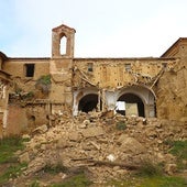 Se derrumba parte de la iglesia del convento de San Bernardino de Cuenca de Campos