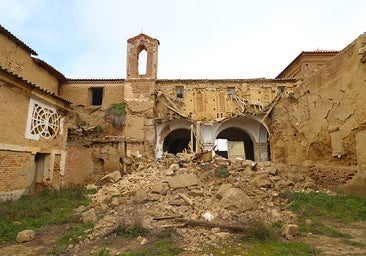 Se derrumba parte de la iglesia del convento de San Bernardino de Cuenca de Campos