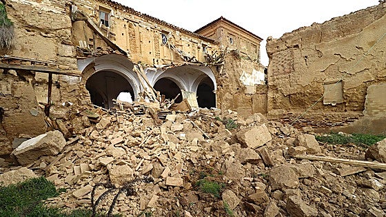 Las imágenes del derrumbe del convento de Cuenca de Campos