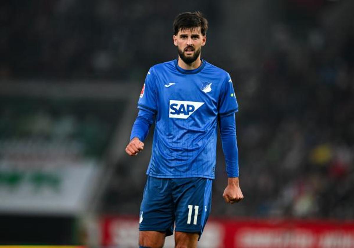 Florian Grillitsch, durante un partido de esta temporada con el Hoffenheim.