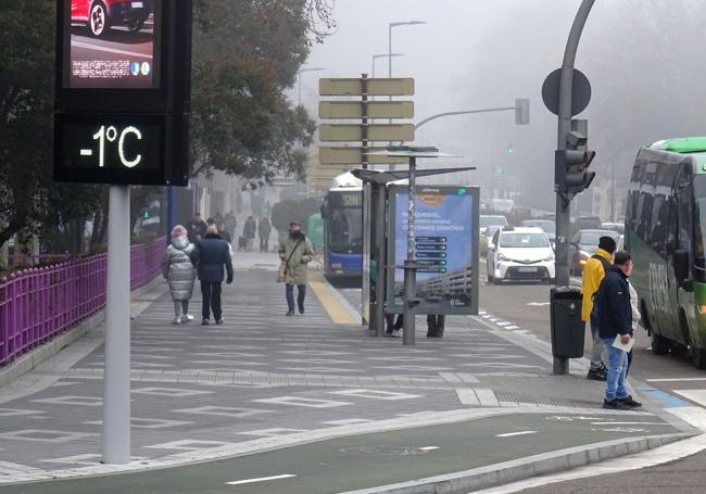 El termómetro marcaba -1 grados al mediodía en Poniente.