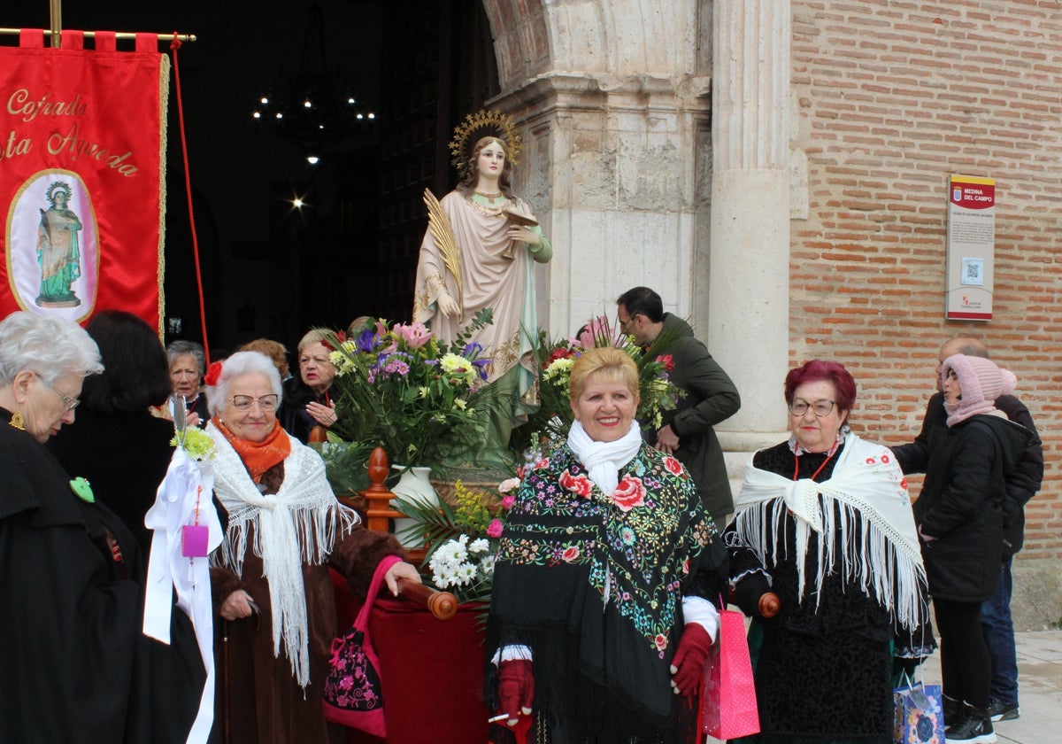 Procesión de Santa Águeda en Medina del Campo