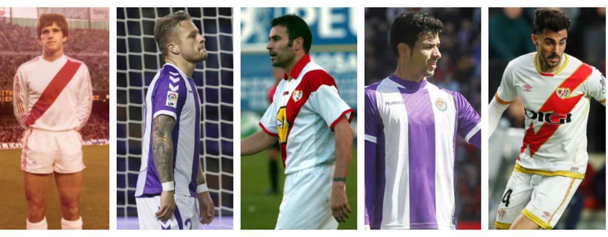 Chus Landáburu, Patrick Ebert, 'Mami' Quevedo, Javi Guerra y Kike Pérez tienen en común que defendieron las camisetas del Real Valladolid y Rayo.