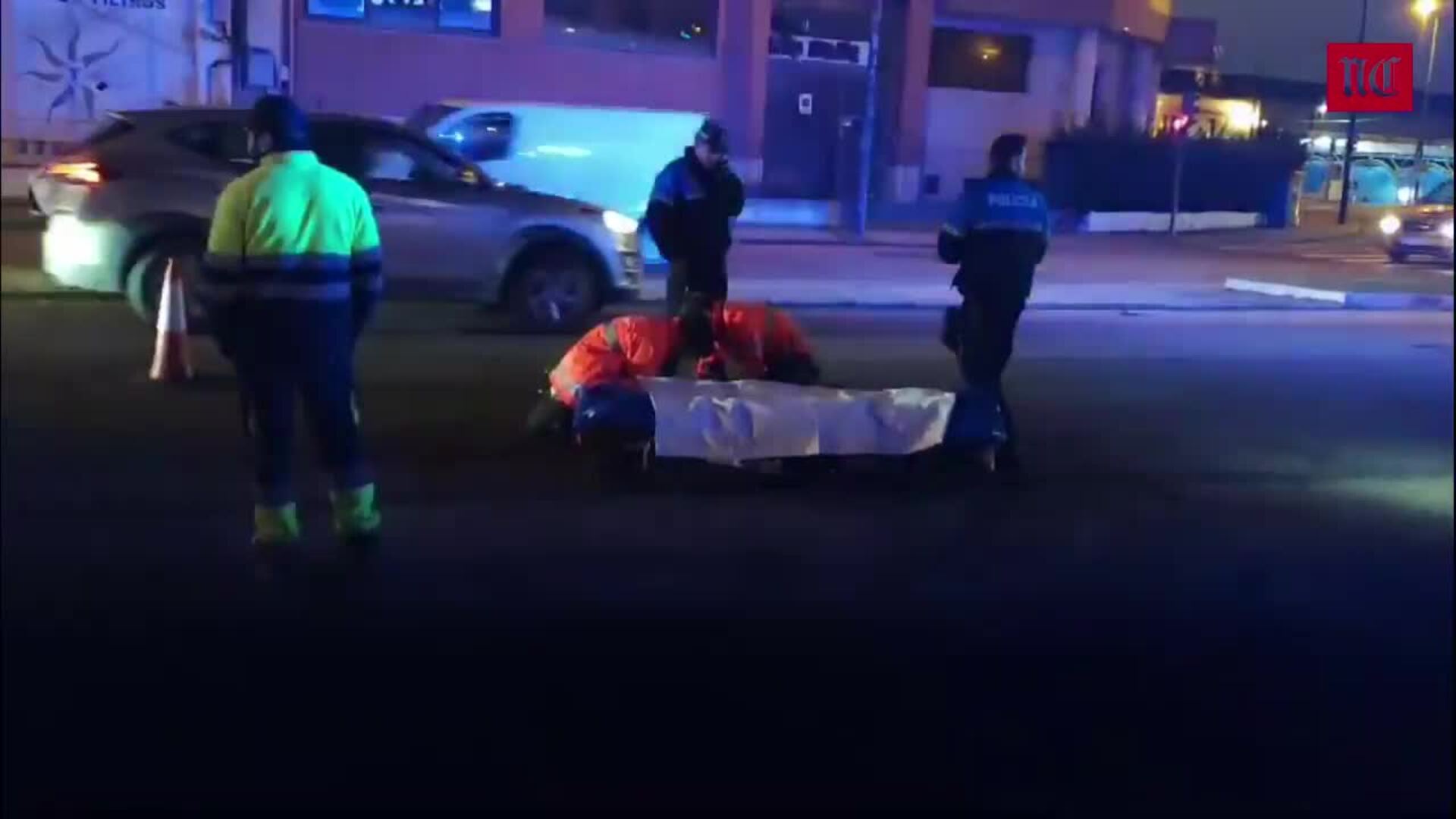 Arrollado un motorista en la calle Daniel del Olmo de Valladolid