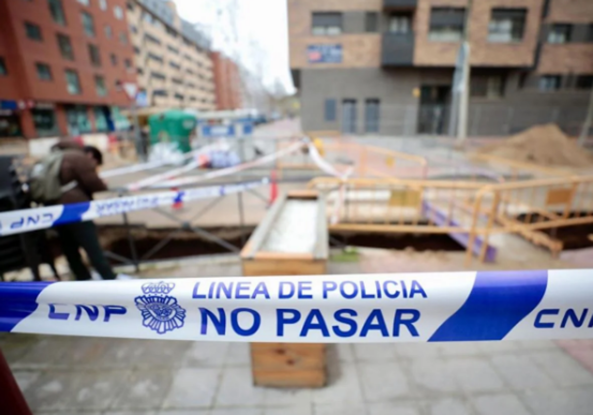 Accidente laboral en Valladolid en marzo del año pasado.