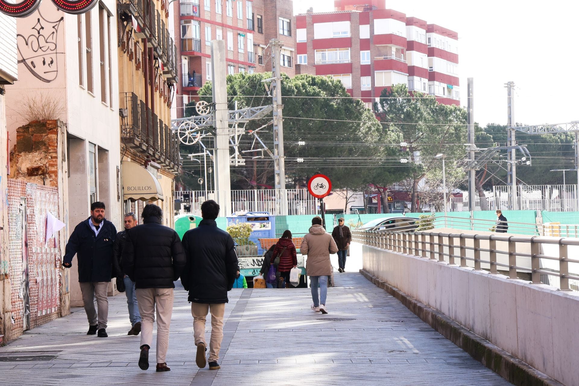 Trabajos en las calles aledañas al túnel de Labradores