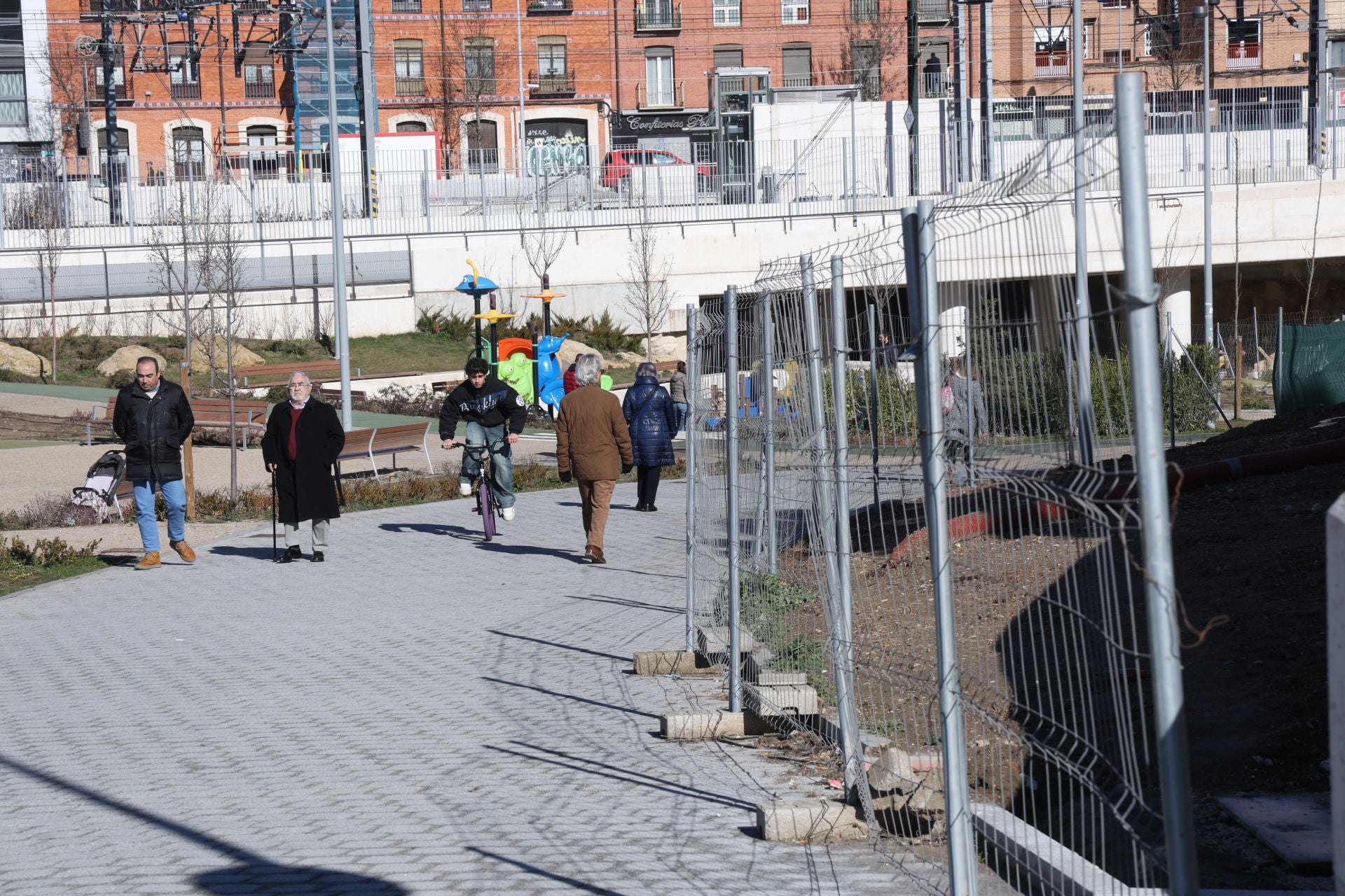 Trabajos en las calles aledañas al túnel de Labradores