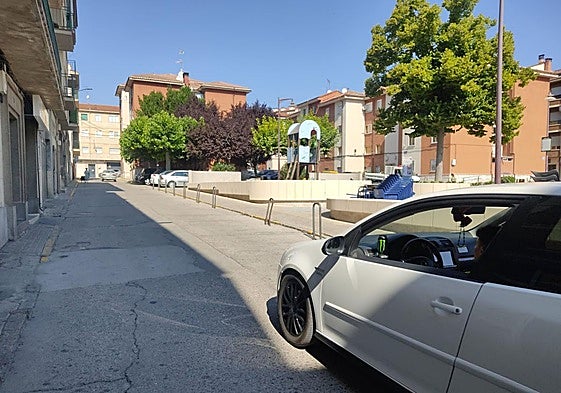 Estado actual de la calle Barcelona, en Cuéllar.