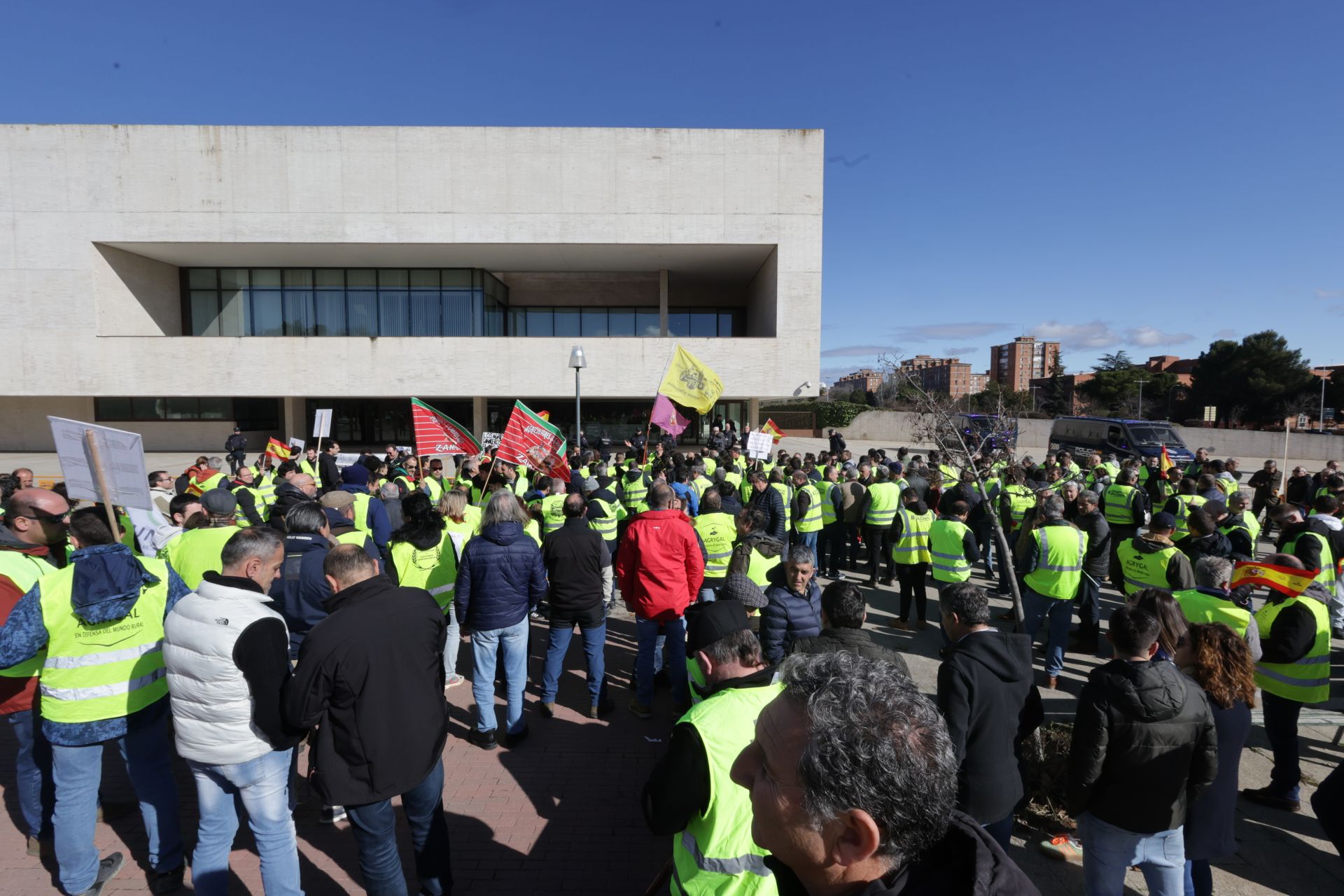 Agricultores y ganaderos protestan en Valladolid por el acuerdo con Mercosur