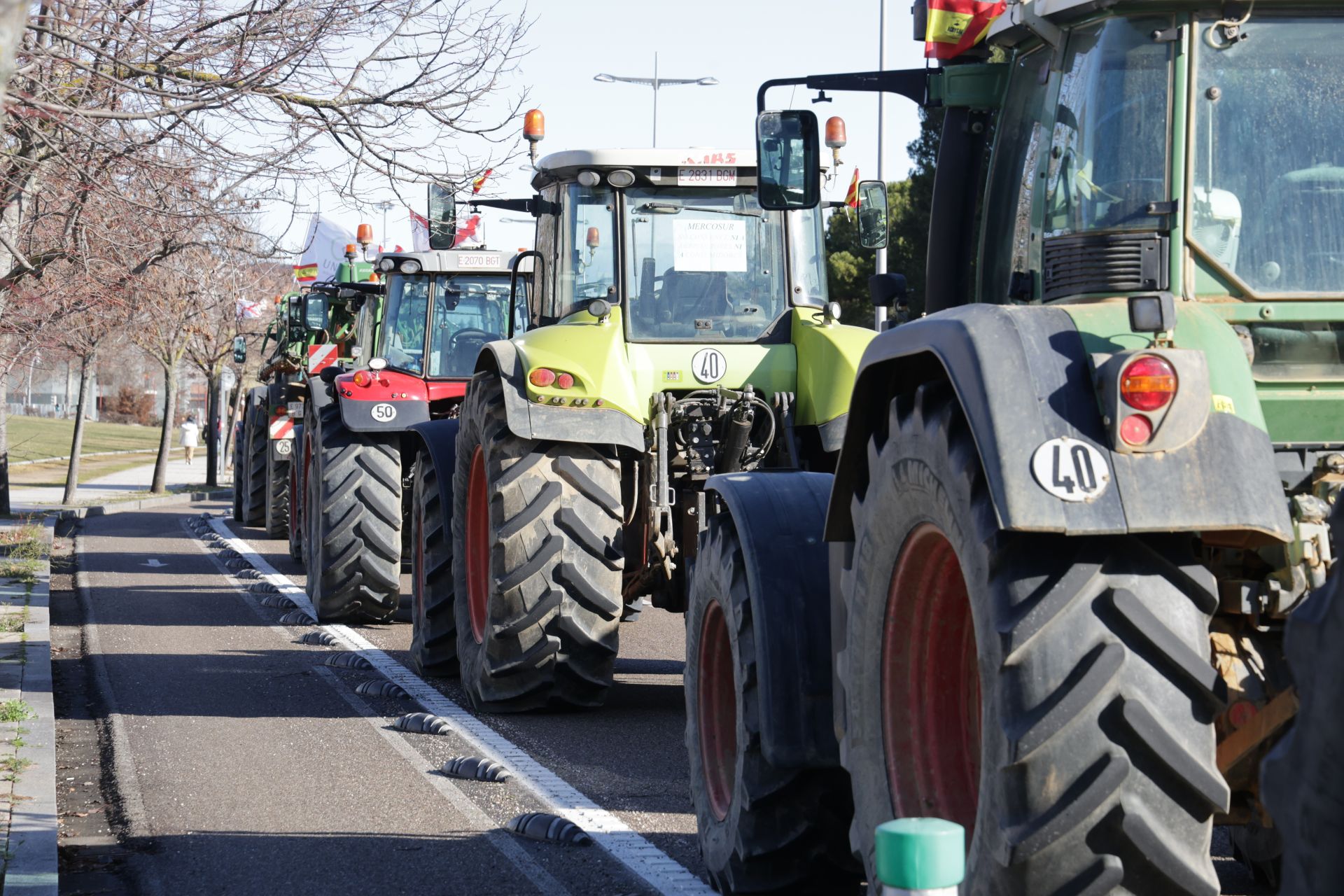 Agricultores y ganaderos protestan en Valladolid por el acuerdo con Mercosur