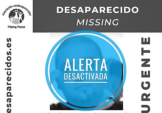 Cartel de la alerta desactivada tras la localización de Abraham Ramírez Pardo, desaparecido en Valladolid desde el pasado domingo.