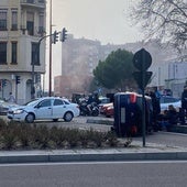 Aparatoso accidente con menores implicados en el Paseo de Zorrilla