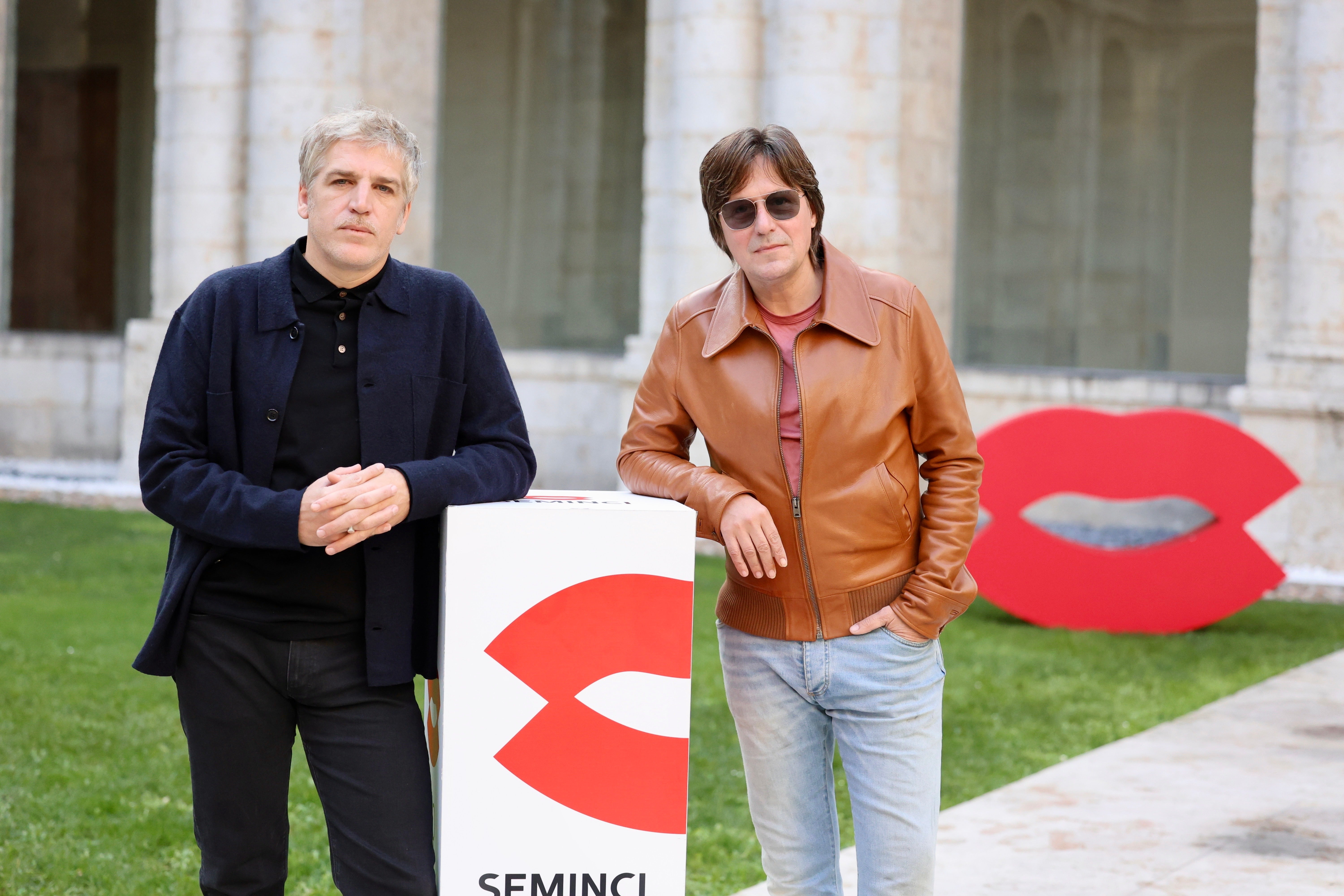 Pablo Gil Retuerto y Nacho Vegas, la pasada Seminci en el Patio Herreriano.