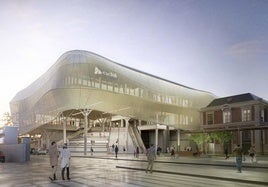 Recreación de cómo será la futura estación de tren de Valladolid-Campo Grande.