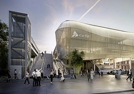 Infografía de la nueva estación de Valladolid.