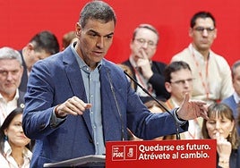 Pedro Sánchez durante la apertura del XI Congreso del PSOECyL.