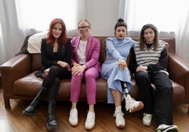 Sara García, Adiaratou Iglesias, Nerea Pérez y Sara Socas.