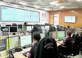 Centro de emergencias de Castilla y León.