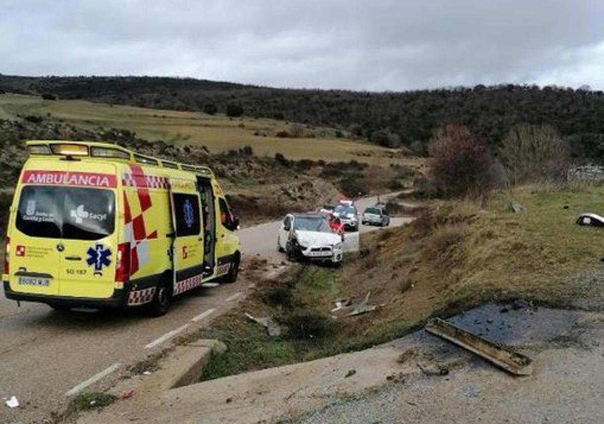 Muere un conductor de 75 años en un accidente de tráfico en Soria